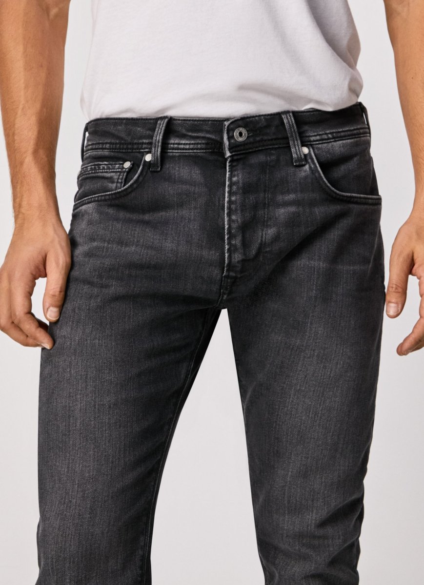 Pepe Jeans,STANLEY TAPER FIT REGULAR WAIST JEANS
, pánské dziny