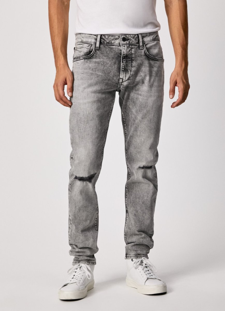 Pepe Jeans,STANLEY ROCK TAPER FIT REGULAR WAIST JEANS, pánské dziny