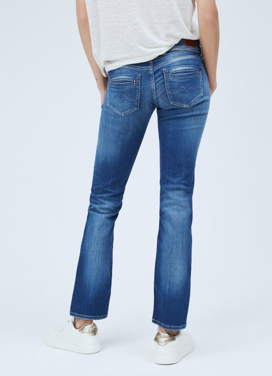 Pepe Jeans, GEN STRAIGHT FIT MID WAIST JEANS, dámské dziny