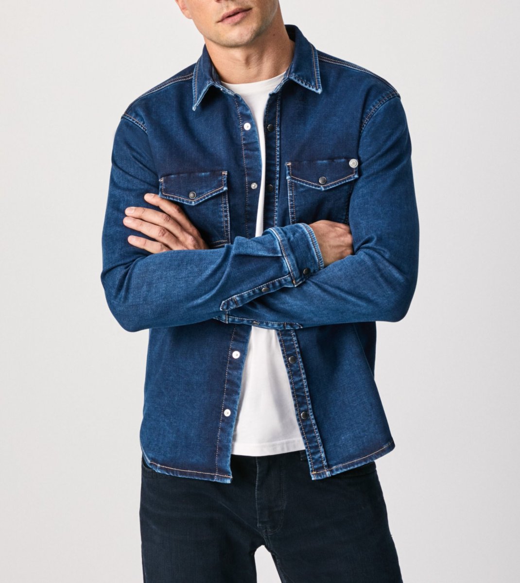 Pepe Jeans, NEW JEPSON DENIM SHIRT, pánská košile 