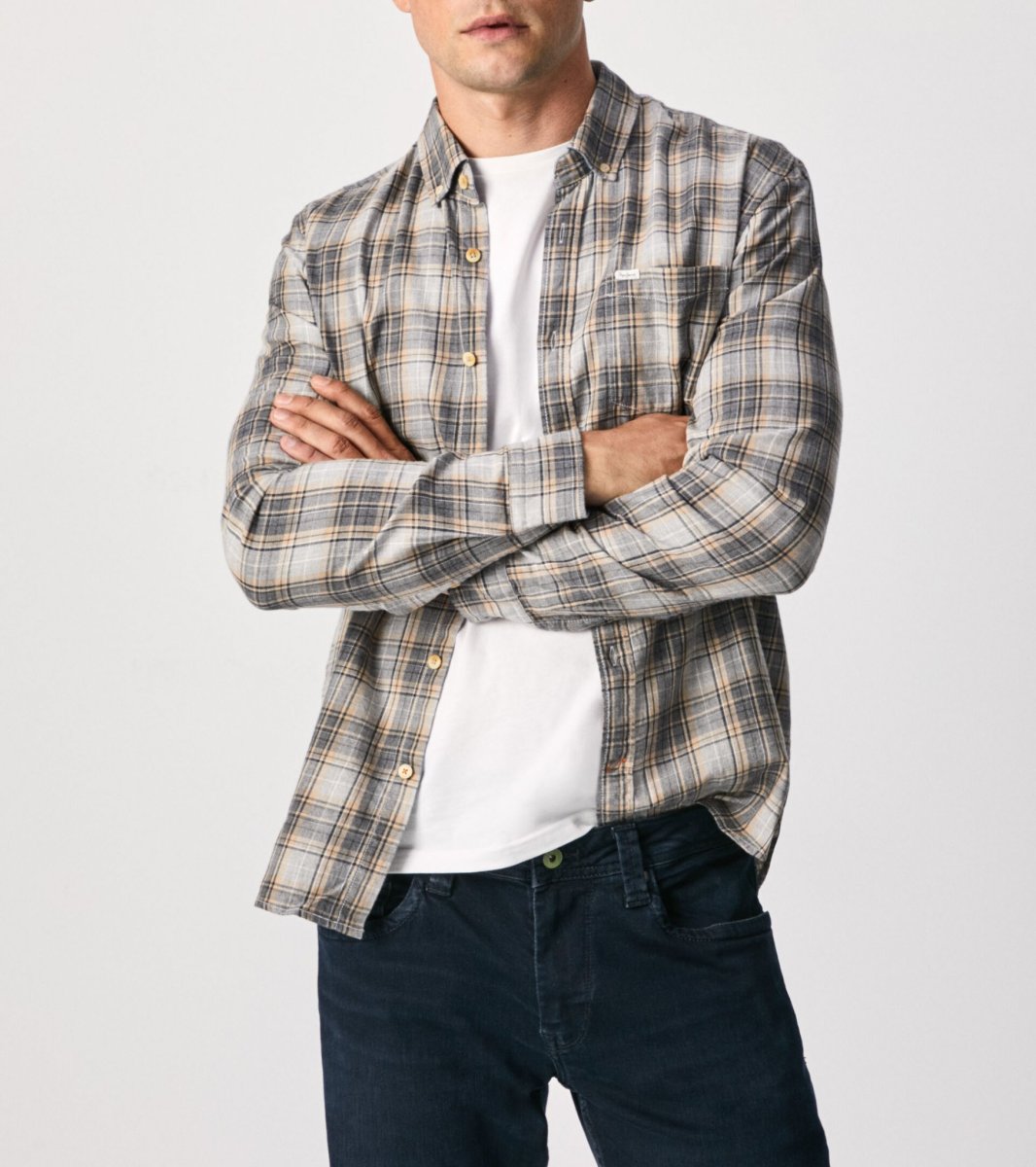Pepe Jeans, SAVION FLANNEL CHECK SHIRT, pánská košile