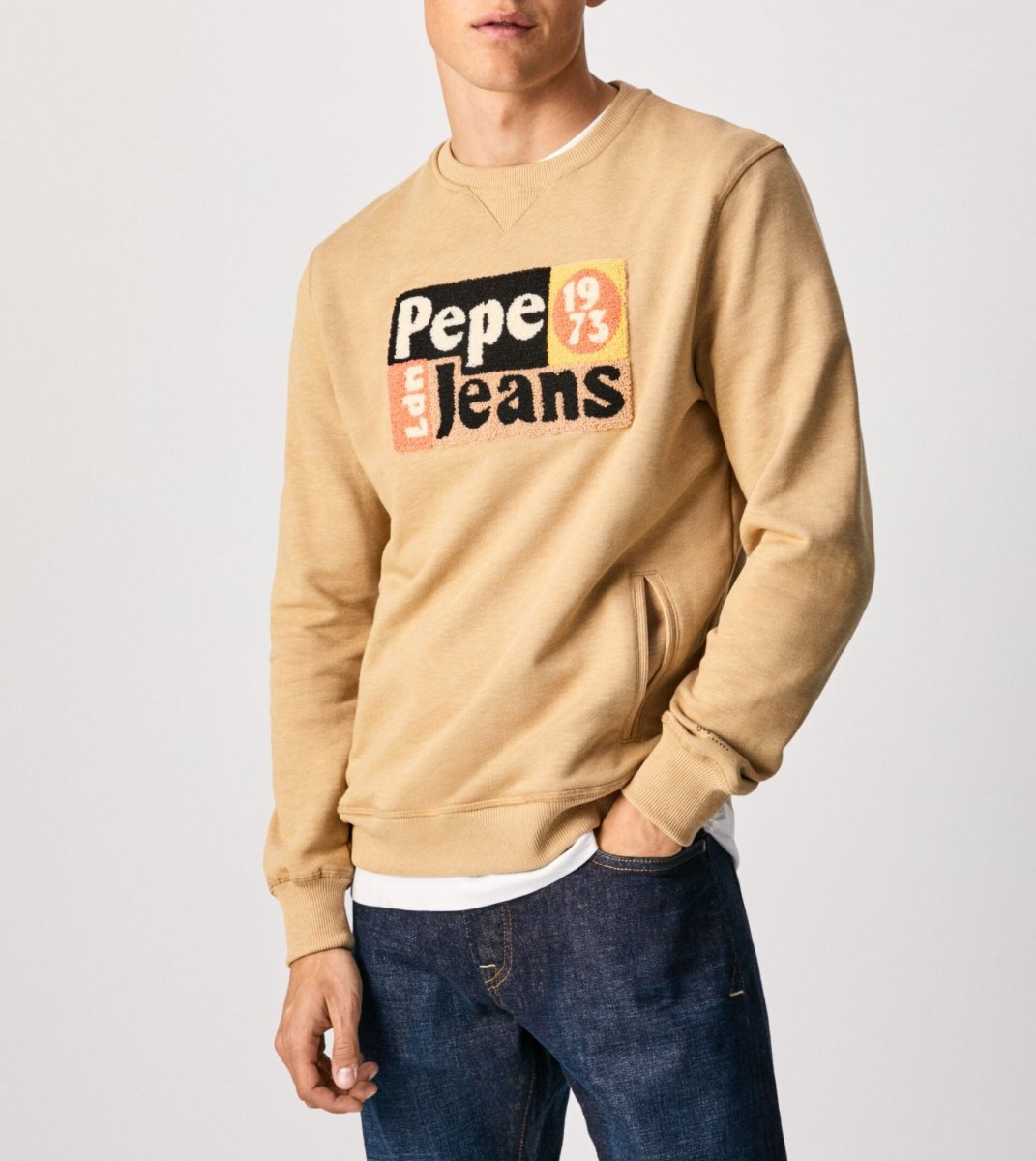 Pepe Jeans Custom Design Palladium Praha,  MIKINA IANIS RETRO , pánské  mikiny