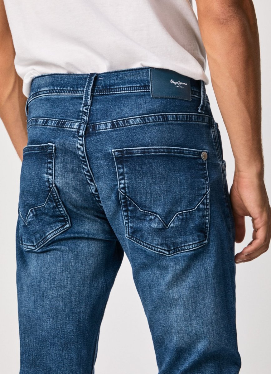Pepe Jeans, TRACK REGULAR FIT REGULAR WAIST JEANS, pánské dziny