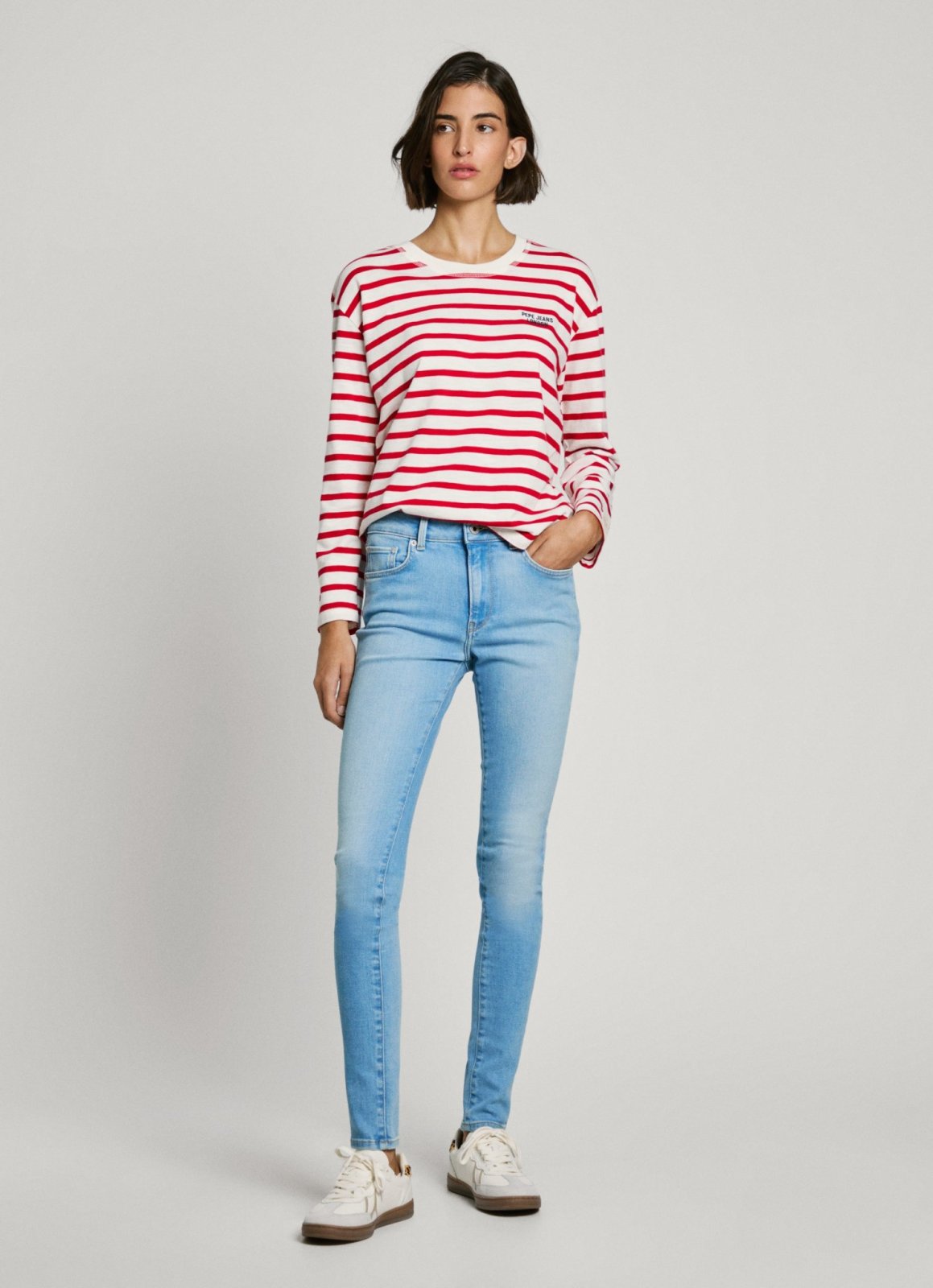 DÁMSKÉ DŽÍNY PEPE JEANS SKINNY JEANS MW REGENT