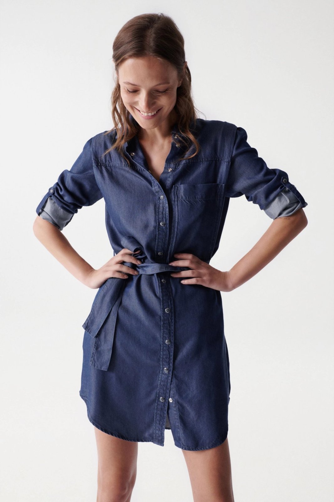 SHIRT DRESS REGULAR TENCEL