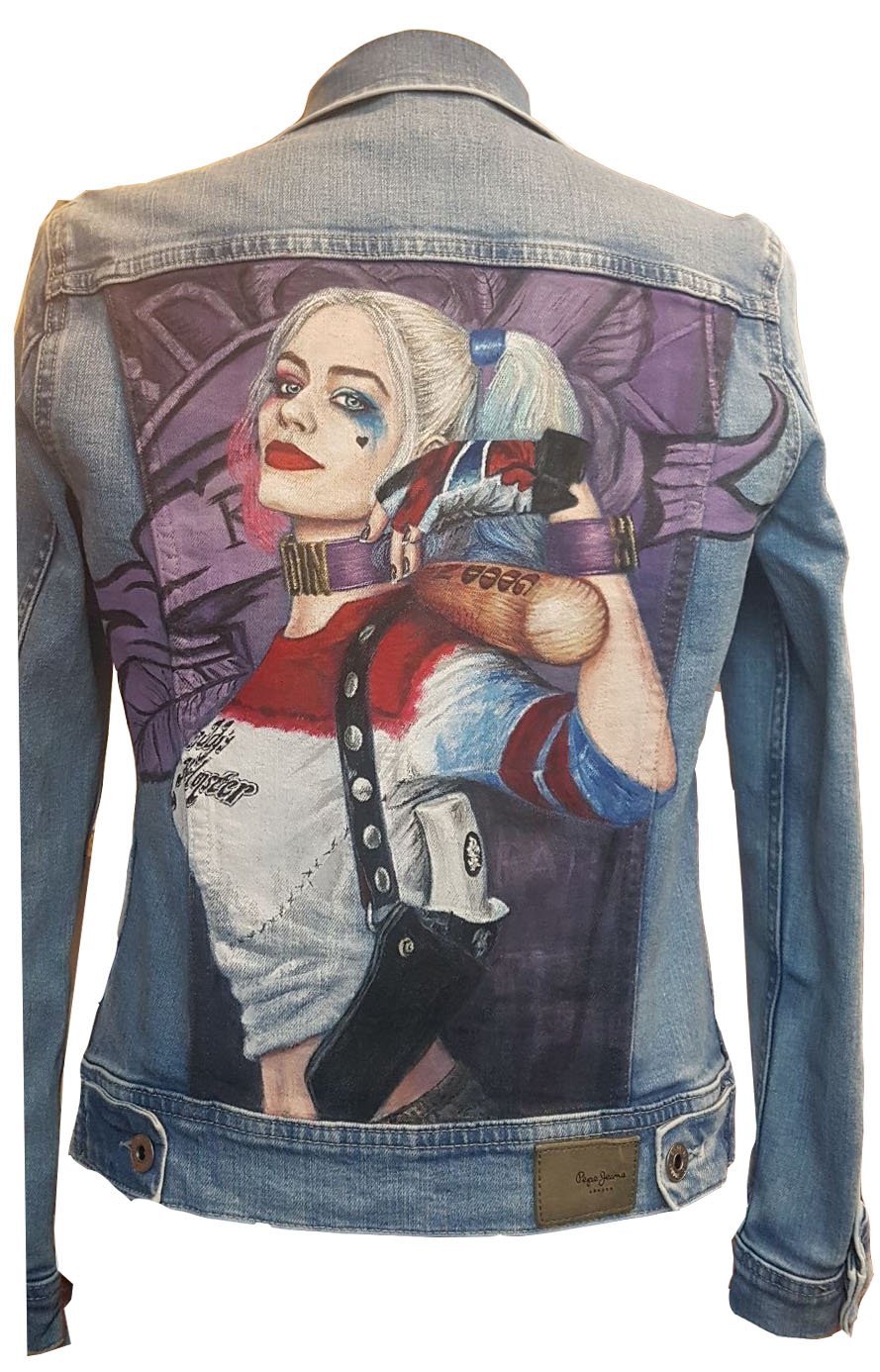 Pepe Jeans CUSTOM_DESIGN, Dámská bunda Harley Quinn