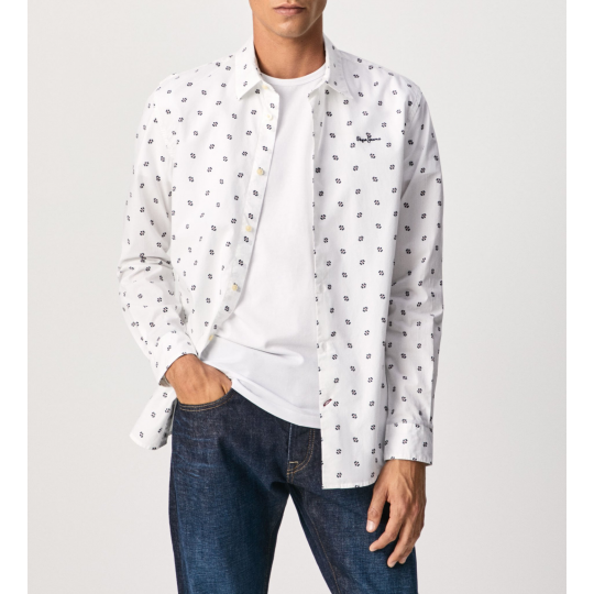 Pepe Jeans, MIKROTISK - KOŠILE CARLO, pánská košile