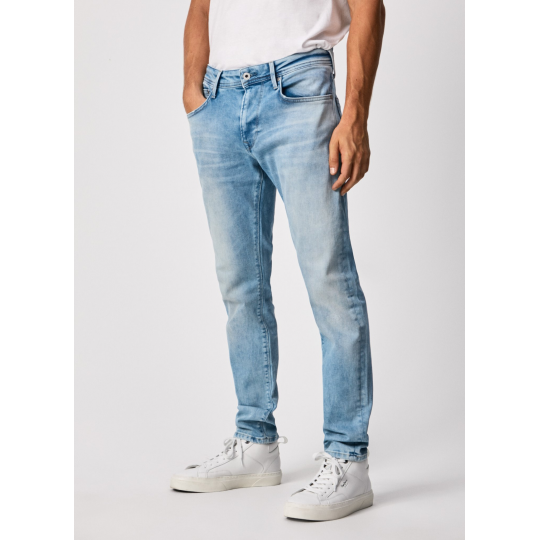 Pepe Jeans,STANLEY TAPER FIT REGULAR WAIST JEANS, pánské dziny