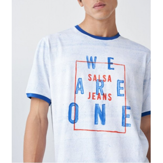 Salsa Jeans, GRAFICKÉ BAVLNĚNÉ TRIČKO, pánská trička