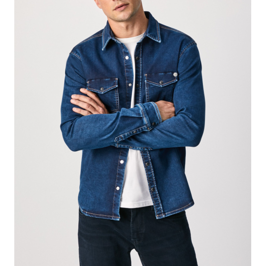 Pepe Jeans, NEW JEPSON DENIM SHIRT, pánská košile 